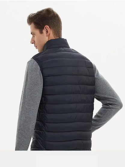 Chaleco Acolchado con Cuello Alto