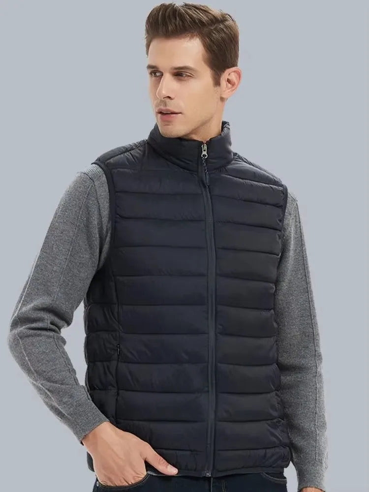 Chaleco Acolchado con Cuello Alto
