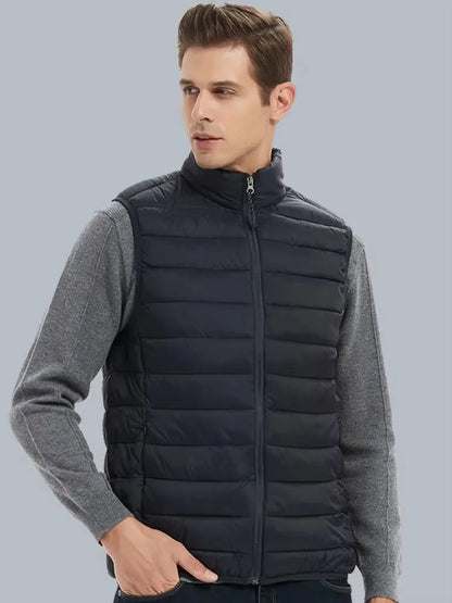Chaleco Acolchado con Cuello Alto