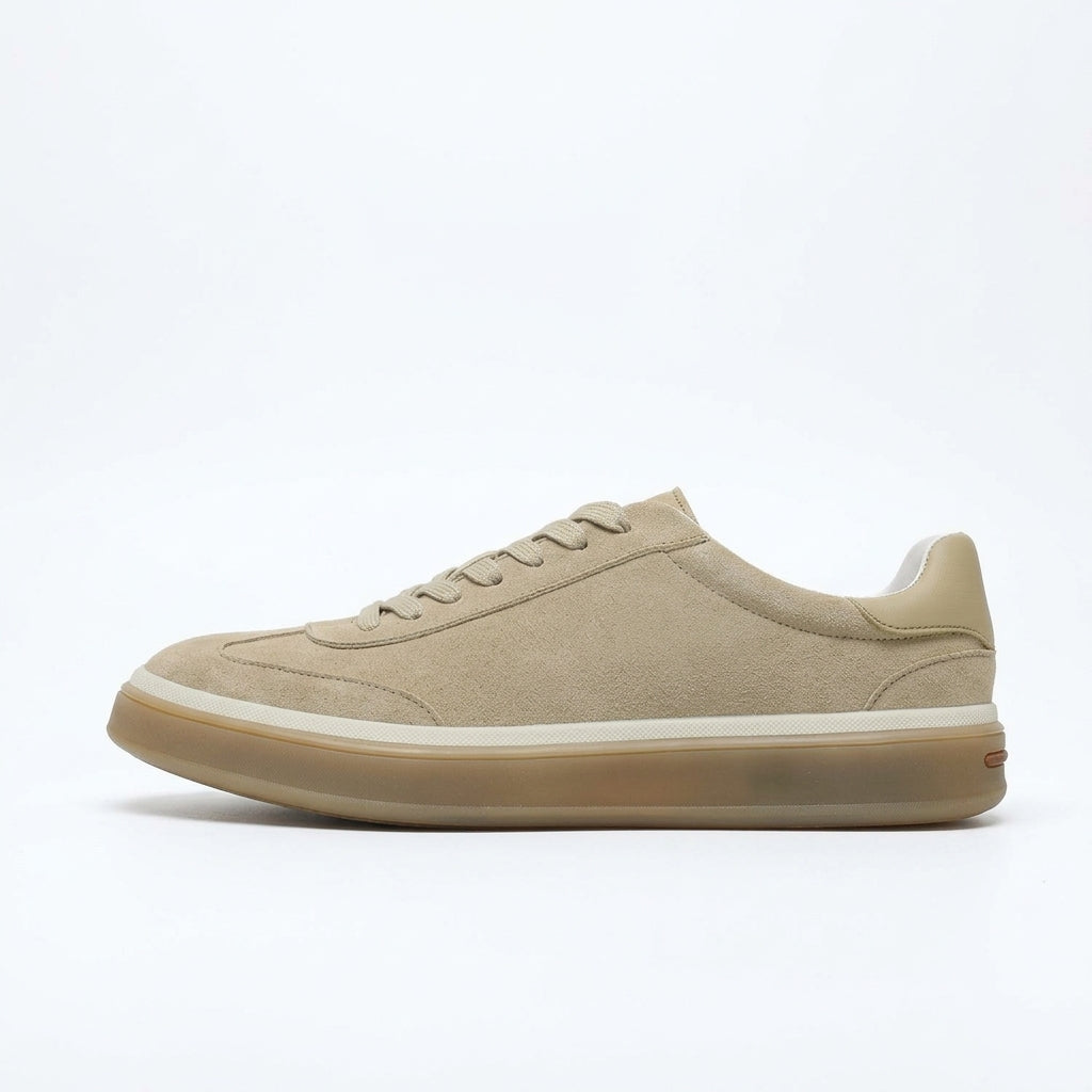 Sneakers casual in camoscio