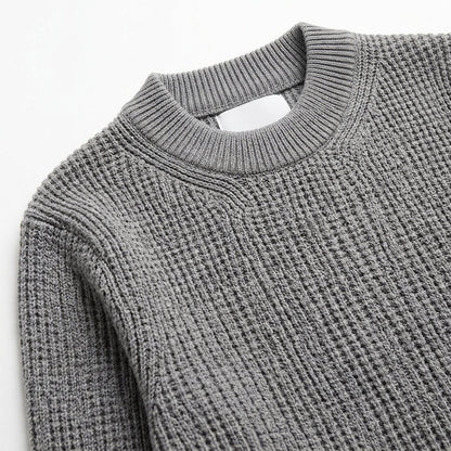 Jersey de Punto de Algodón con Cuello Redondo