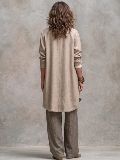 Flaminia | Three-Piece Set with Cardigan and Palazzo Pants