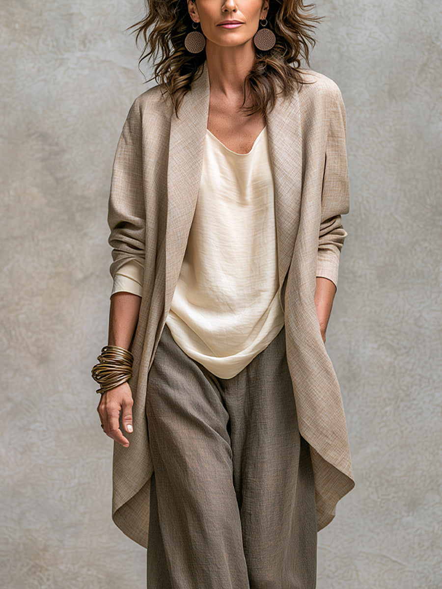 Flaminia | Three-Piece Set with Cardigan and Palazzo Pants
