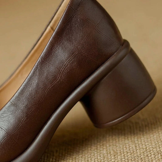 Cristina | Tacones de Bloque Premium