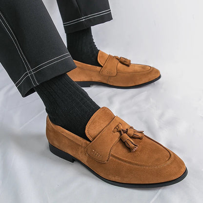 CARLOS | MOCASINES DE ANTE CON BORLAS