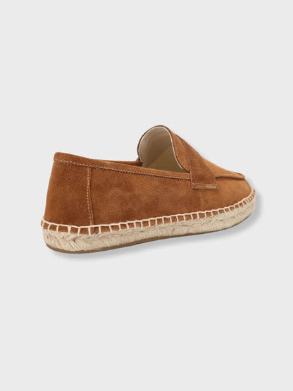 Suede Loafers with Jute Sole