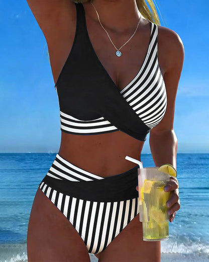 Giulia | Bikini a Rayas Cruzadas