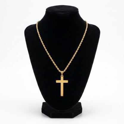 Collana Croce in Acciaio