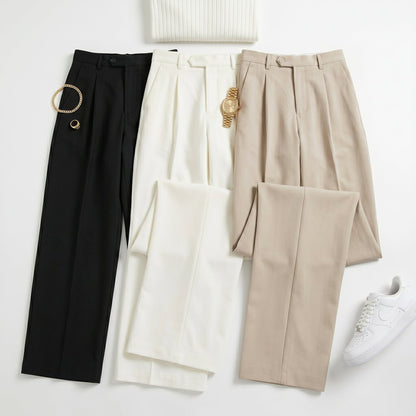 Wide-Leg Flowy Trousers