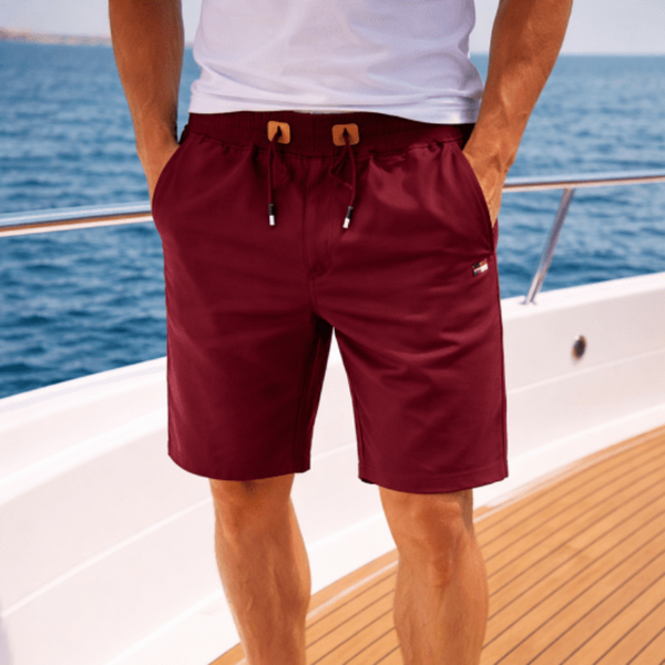 Lucas | Pantalones Cortos de Algodón con Bolsillos con Cremallera