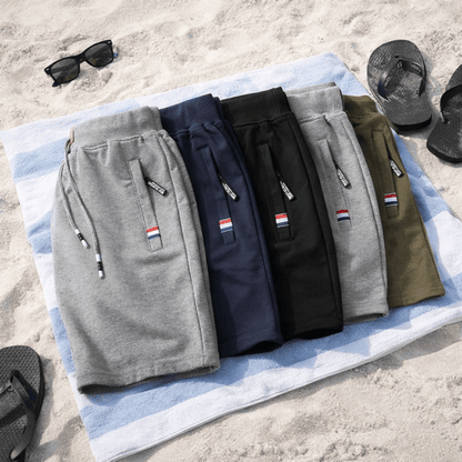Lucas | Pantalones Cortos de Algodón con Bolsillos con Cremallera