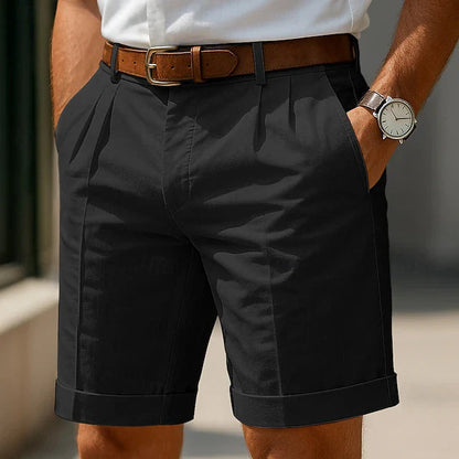 Lucas | Pantalones Chino Cortos Plisados de Verano