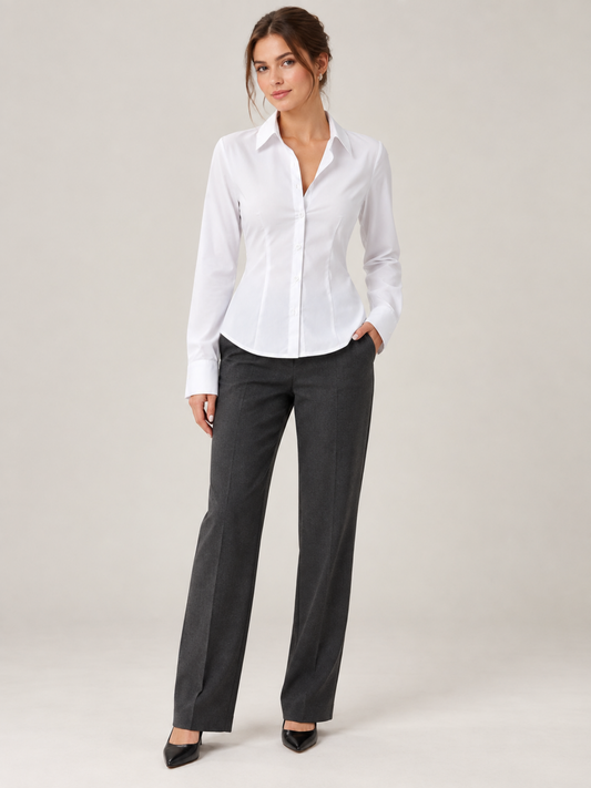 Camicia attillata con bottoni