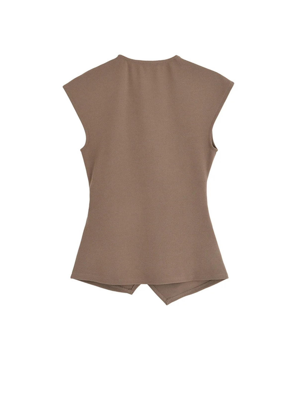 Crisscross Strap Top with Asymmetric Hem