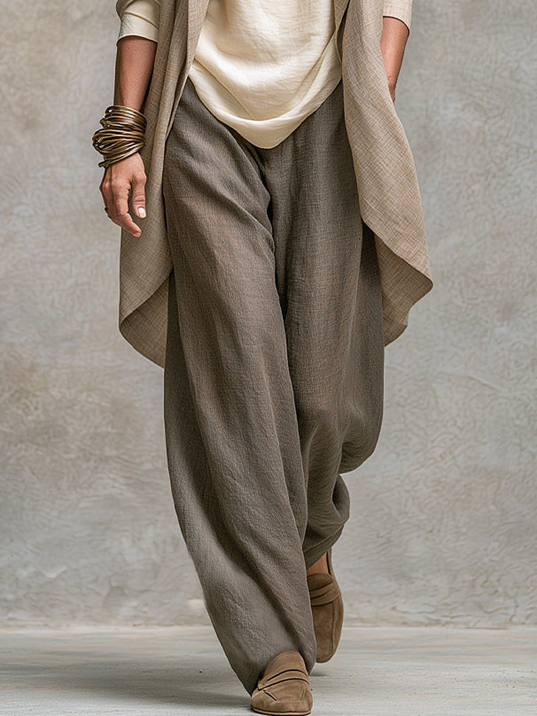 Flaminia | Three-Piece Set with Cardigan and Palazzo Pants