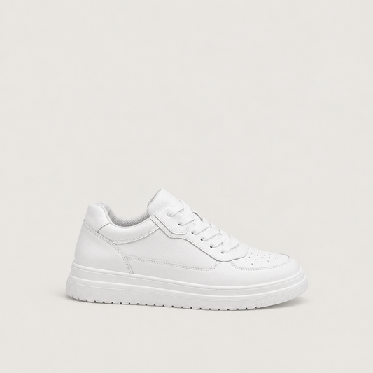 Aníbal | Zapatillas con Alza (+4 a +8 cm) — vista lateral sobre fondo gris cálido