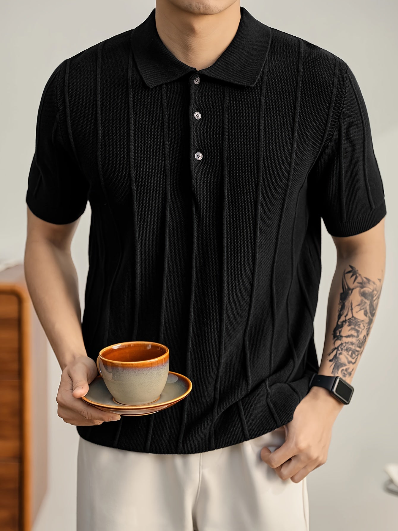 LEO | POLO DE PUNTO TEXTURIZADO