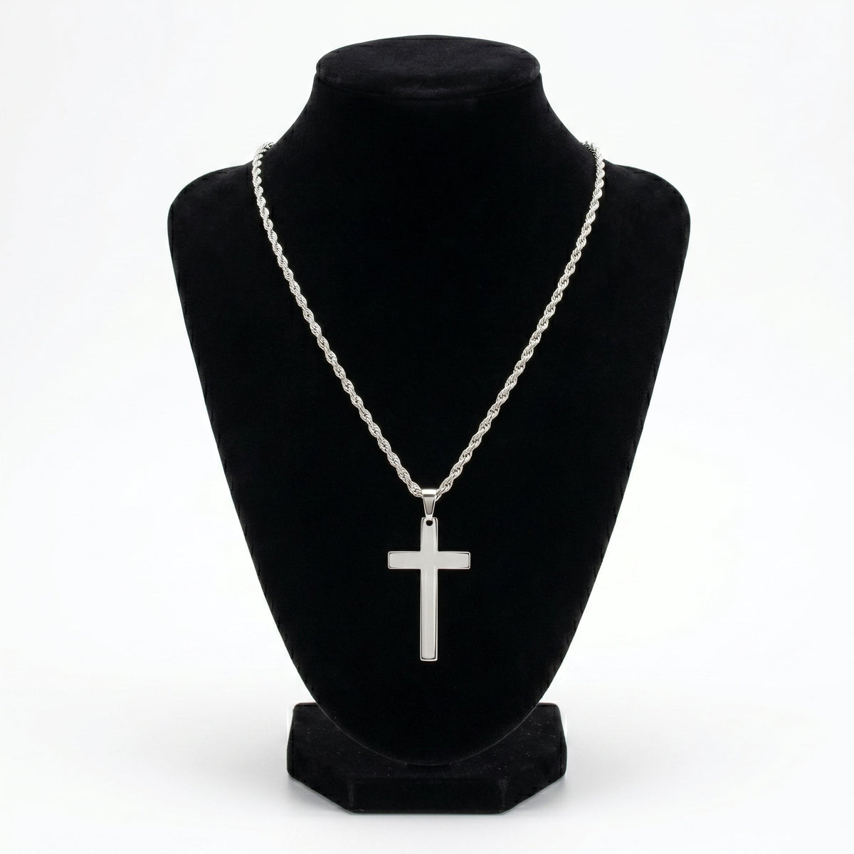 Collana Croce in Acciaio