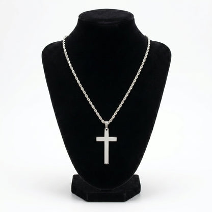 Collana Croce in Acciaio