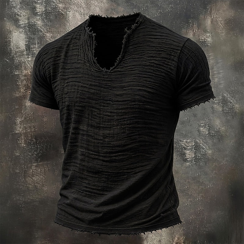 Abdel | Camiseta Vintage con Cuello en V