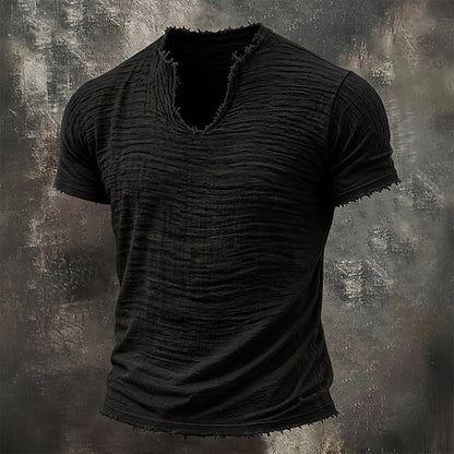 Abdel | Camiseta Vintage con Cuello en V