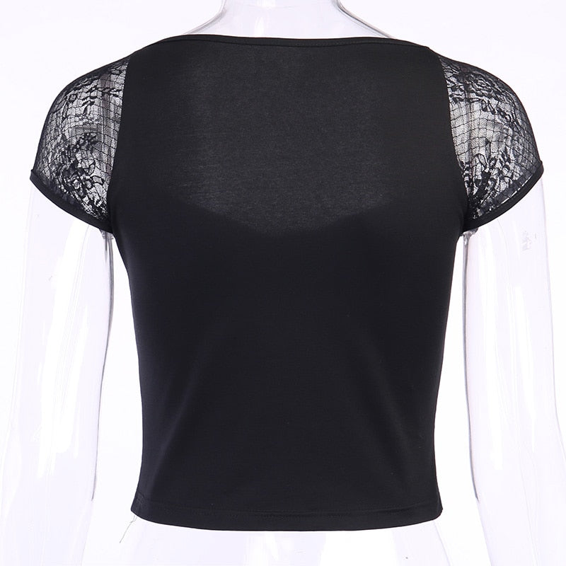 MELISSA | BLUSA DE ENCAJE CON LAZO