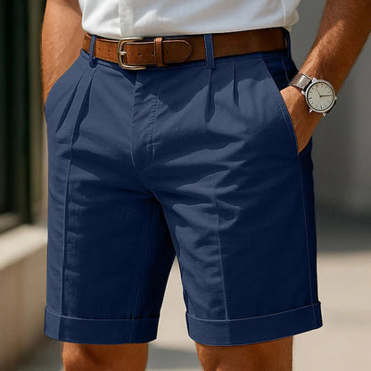 Lucas | Pantalones Chino Cortos Plisados de Verano