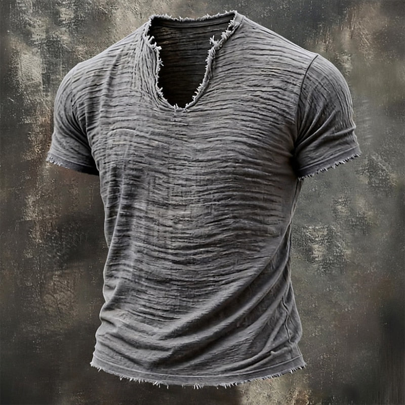 Abdel | Camiseta Vintage con Cuello en V