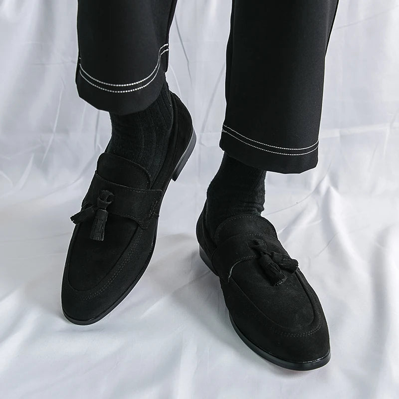 CARLOS | MOCASINES DE ANTE CON BORLAS